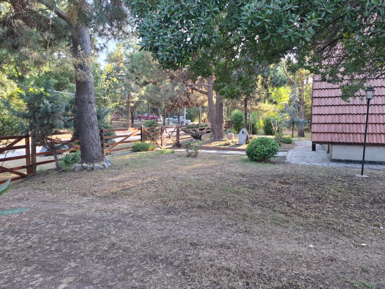 Cabaña y parque todo en uno